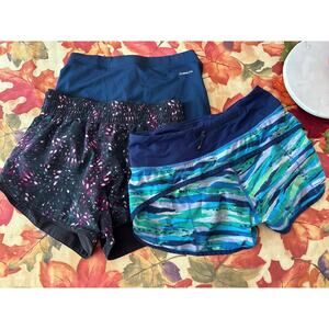 Bundle of three extra small, running shorts/shorts.